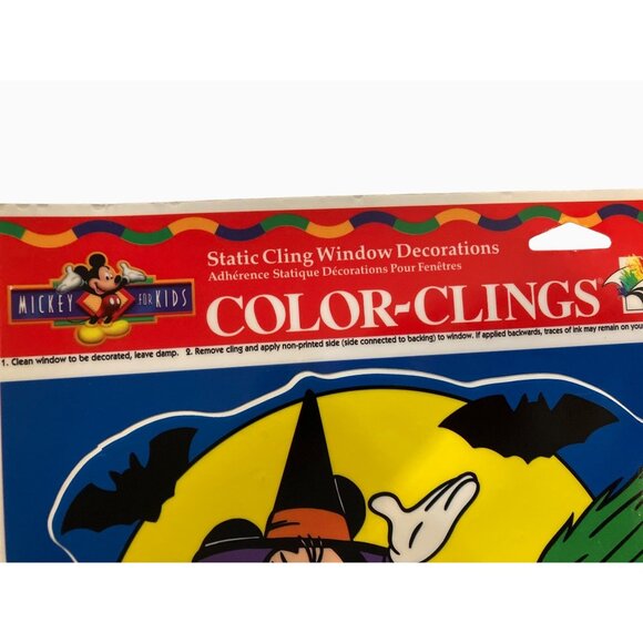 Halloween Mickey Mouse Color-Clings Removable & Reusable Window Decorations - Picture 12 of 12